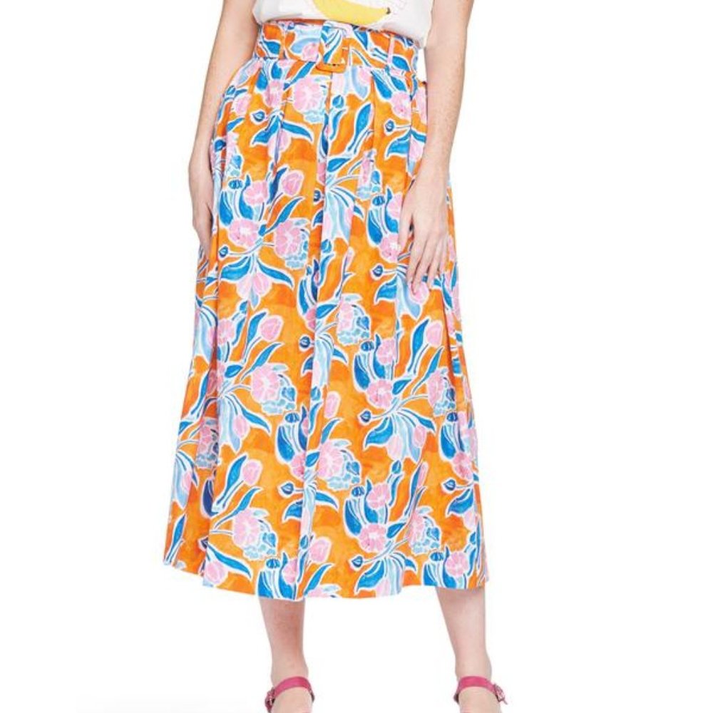 NWT Rachel Antonoff Vinita Pleated Full Skirt